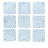 Tablero Amortiguador de Eva al por Mayor Personalizado, Tablero de Posicionamiento para Suéteres, Juego Completo de Herramientas de Tejido de 9 Piezas, Rejilla de Impresión + Círculos