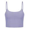 Novo Cinto Fino Sexy Top de Yoga com Costas Bonitas Meio Umbigo Alça Fina Roupa de Yoga com Bojo Colete de Yoga para Mulheres