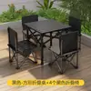 Juego de Mesa y Sillas Plegables Portátiles para Exteriores para Camping, Playa, Patio, Barbacoa y Montaje de Puestos, Juego de Mesa y Sillas Engrosado