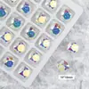Adornos de cristal de diamante para uñas K9 2022 nuevos adornos para uñas de celebridad de internet Diamante cuadrado súper brillante diamante de punta inferior accesorios de diamante