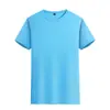 Camiseta de manga curta de algodão gelo personalizada de alta elasticidade para homens, corte solto, ombro caído, moderna, confortável, fresca, de secagem rápida, fábrica de roupas de verão
