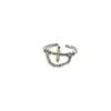 Anillo de Personalidad Versátil de Moda Cadena Trenzada Anillo de Cruz Venta al por Mayor de Fábrica