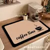 Bandeja de gotas para máquina de café terra de diatomáceas bancada de cozinha absorção de água almofada macia tigela e prato almofada de isolamento térmico lavatório de banheiro porta-copos