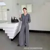 Traje de Pantalón para Mujer Delgado de Talla Grande Casual con Pliegues Lssey Miyake Miyake Traje Transfronterizo Europeo y Americano para Mujer