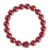 Pulsera de año de nacimiento segura y suave transferencia rezando cinabrio pulsera individual del zodiaco pulsera de pareja de moda simple