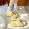 Zapatos de algodón mullidos estilo bosque, pantuflas de algodón forradas de felpa, nuevos zapatos cerrados sin cordones, otoño/invierno 2026, cálidos y cómodos para el uso diario