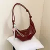 Bolsa feminina de nicho, requintada e moderna, novo estilo verão 2026, bolsa transversal versátil, bolsa de ombro fashion, bolsa de axila estilo "bolinho".