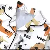 Cardigan Transfronterizo Europeo y Americano de Seda de Leche con Estampado de Colores Claros para Mujer, Conjunto Casual Transpirable de Manga Corta y Shorts para el Hogar