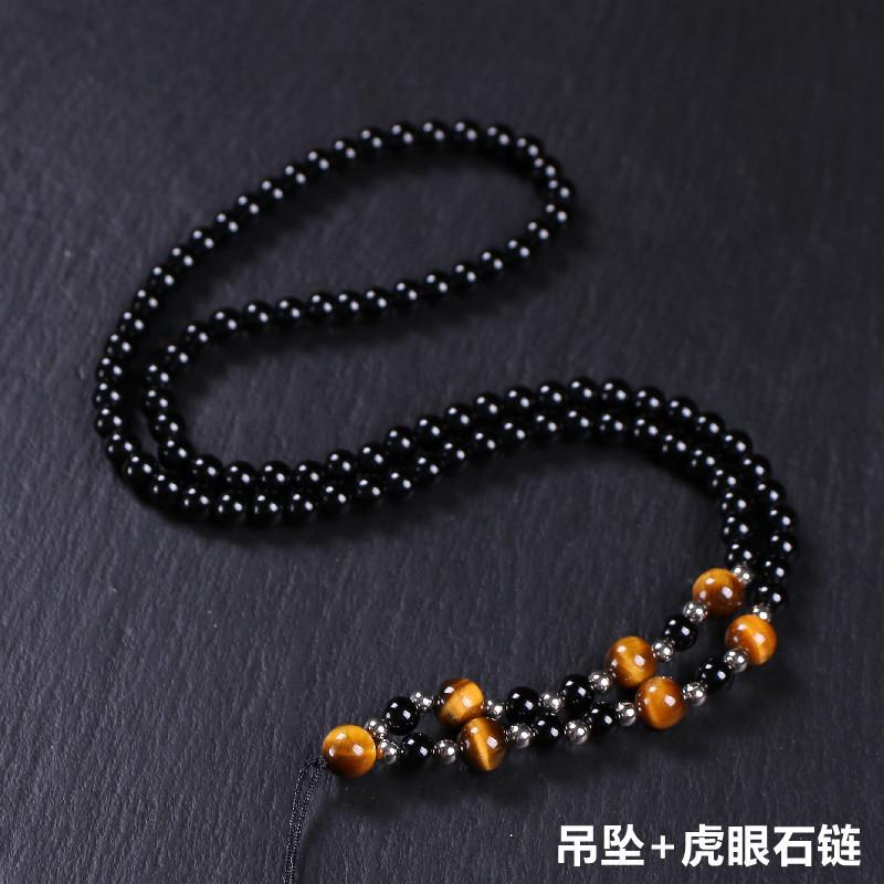 吊坠+6mm虎眼石链