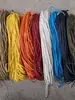 Lanyard de cuerda de cuero al por mayor, cuerda de cuero PU, cuerda trenzada de 4 hebras, cuerda de cuero trenzada redonda