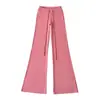 Pantalones de Yoga Acampanados Sexy Estilo Americano con Cordón de Felpa 25 Otoño Nuevo Elásticos Ajustados Casuales Deportivos Largos
