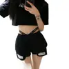 Shorts Deportivos Casuales Petite de Moda para Mujer en Verano, Diseño Alargador de Piernas, Pantalones Cortos A-Line, Pantalones Adelgazantes de Pierna Ancha