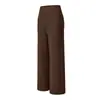 Calça de Yoga de Cintura Alta com Pernas Largas para Mulheres, Bolso Traseiro, Calça Reta Fluida, Sensação de 'Quase Não Usar', Elástica, Fitness, Casual, Esportes, Calça Longa para Mulheres