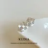 Pendientes Cuadrados de Cristal de Hielo Plateados de Alta Gama para Mujer, Lujo Ligero, Pendientes de Plata con Cierre de Mariposa, Impresionantes Accesorios para las Orejas