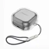 Adequado para Samsung Buds4/Buds4 Pro Capa Transparente para Fone de Ouvido, Nova Capa Protetora de Alta Transparência para Buds3 Pro