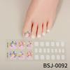Zhengxiang Calcomanías Personalizadas de Gel para Uñas Arte Francés para Pies Luz UV Semi-horneadas Semi-curadas Calcomanías para Uñas de los Pies Venta al Mayoreo Comercio Exterior