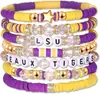 Pulsera de Arcilla Blanda Popular en Amazon Transfronterizo Set Pulsera Elástica de Amistad Venta Directa de Fábrica Venta al por Mayor Según Dibujos