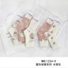 Calcetines de Invierno Cálidos para Dormir para Mujer de Caña Alta Imitación Pelo de Visón Engrosados Apilables de Moda Smiley Rayas Coreanas Marrón Hogar