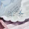 Estilo Fresco de Verão Praia Coqueiro Golfinho Estrela do Mar Brincos de Prata Doce Moda Temperamento Feminino Brincos Versáteis