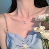 Collar pequeño de estilo coreano para hombre y mujer, con borlas de fritillaria, diseño elegante y combinable con todo, cadena de clavícula (2023)