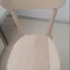 Silla de comedor de madera maciza, mesa y sillas de comedor de estilo moderno simple, silla de madera maciza, taburete simple para el hogar, silla de comedor con respaldo, Luis
