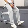 Novas Calças Casuais Masculinas Versáteis de Moda Americana Street Style para Comércio Exterior Transfronteiriço, Cor Sólida, Multicoloridas, Calças Longas Estilosas em Estoque