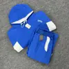 Marca de moda americana Mertra Empalme Bordado Forro polar High Street Holgada Otoño e Invierno Casual Manga murciélago con capucha Sudadera para Hombres y Mujeres
