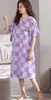 2026 Nuevo Verano Manga Corta Mujer Holgado, Cómodo, Dulce Bata de Noche, Dibujos Animados Lindos, Vestido Adelgazante Lindo