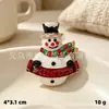 Broches de la serie navideña más vendida transfronteriza, campanas de árbol de Navidad, insignias de dibujos animados, lindos regalos para estudiantes, accesorios para la ropa