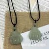 Colgante Pez Pequeño de Jade Aventurina Natural, Piedra Aventurina Color Agua Clara, Collar Budista Unisex, Colgante de Jadeíta