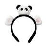 Diadema Linda Súper Linda Tuan Tuan Yuan Yuan Panda Rojo Accesorios para el Cabello Presionando Lavado de Cabello Cara Divertido Divertido Adorno para la Cabeza de Niña Moda