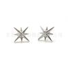 Pendientes de titanio F136, forma de erizo Polaris, estrella de seis puntas, clavo para el labio, aleación de titanio G23, joyería para perforar el cuerpo humano, clavo para el hueso de la oreja.