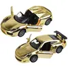 Porsche Convertible Simulado, Decoración de Pastel para Cumpleaños de Papá, Coche de Juguete Grande g de Empujar Hacia Atrás Que Puede Abrir las Puertas