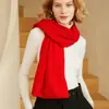 Cachecol e Xale Masculino e Feminino 100% Caxemira Pura Uso Duplo Cor Sólida Elegante Estilo Fashion Outono e Inverno Novo Estilo Quente e Macio