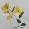 3 Flores de Lirio de Día Artificiales para Decoración de Bodas, Arreglo Floral, Decoración del Hogar, Atrezzo para Fotografía