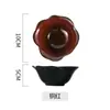 Cuenco de Flores Cerámico, Vajilla para Fondue de Nueve Compartimentos, Cuenco Cerámico para Snacks Horneado en Horno, Cuenco para Salsa para Dipear, Cuenco para Mascarilla Facial, Vajilla Cerámica