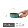 Tigela de cerâmica estilo japonês tigela listrada em relevo louça estilo retrô tigela para atacado tigela de arroz para casa tigela de vegetais tigela de salada tigela de macarrão