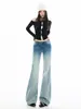 Jeans Vintage de Color Degradado Micro Campana para Mujer, Novedad Otoño 2026 de Cintura Baja, Diseño No Ceñido, Pantalones de Campana
