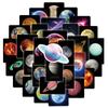 50 piezas de pegatinas de Planeta Estrella del universo para equipaje, funda de teléfono, computadora, coche eléctrico, casco, pegatinas para agenda manual, guitarra