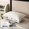 Almohada nueva directa de fábrica de soya bordado tridimensional almohada para la salud relleno de pluma y vellón almohada núcleo de almohada de hotel