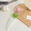 Ramos de Flores de Hilo Tejidas a Mano, Productos Terminados de Girasoles y Rosas Simulados, Flores Tejidas, Regalos para el Día del Maestro y San Valentín al por Mayor
