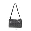 Bolsa de Tofu Zhai San Yi Sheng 2024 Novo Padrão Geométrico de Diamante Bolsa com Cordão Moda Simples Bolsa de Ombro Transversal