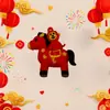 Llavero de Año Nuevo de Dibujos Animados Éxito Muñeca Linda para Bolso Colgante Pequeño Colgante Festivo del Festival de Primavera Regalo