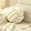 Cojín esférico de lanzamiento transfronterizo, cojín de peluche con bola anudada para decoración del hogar, cojín para cama de dormitorio, dropshipping