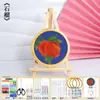 Patrimonio Cultural Inmaterial Esmalte Cloisonné Pintura DIY Paquete de Materiales Hechos a Mano Juego de Herramientas para Hacer Posavasos para Principiantes