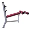 Equipamento esportivo de fitness comercial interno para academia, rack de supino oblíquo inferior, máquina de treino de empurrar, equipamento de peça suspensa