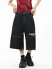 Pantalones vaqueros cortos de estilo americano de calle con múltiples bolsillos, unisex, de verano, holgados, de pierna ancha, modernos, shorts vaqueros originales