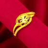 Anillo de Oro de Arena Vietnamita Nuevo para Mujer Anillo de Oro de Arena para Mujer Anillo de Moda al por Mayor Anillo de Estrella de Cinco Puntas