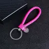 Llavero Creativo de Cordón de Cuero Tejido Hecho a Mano para Hombres, Mujeres, Parejas, Cadena para Llave de Coche Colgante Regalo Venta al por Mayor
