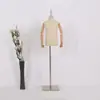 Mannequin Infantil de Meio Corpo com Cabeça e Mãos, Suporte para Vitrine de Loja de Roupas Infantis, Arara para Loja de Roupas para Meninos e Meninas